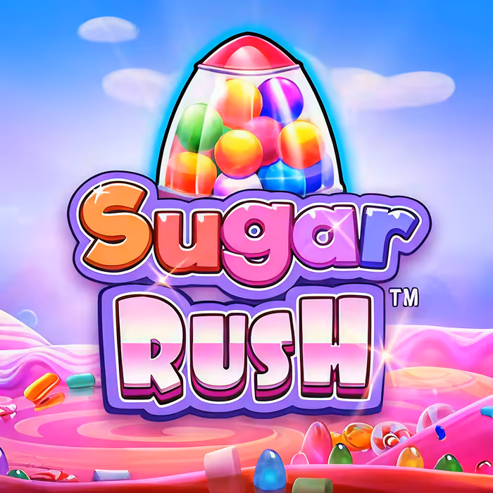 Sugar Rush slot featuring sweet treats and tumbling reels